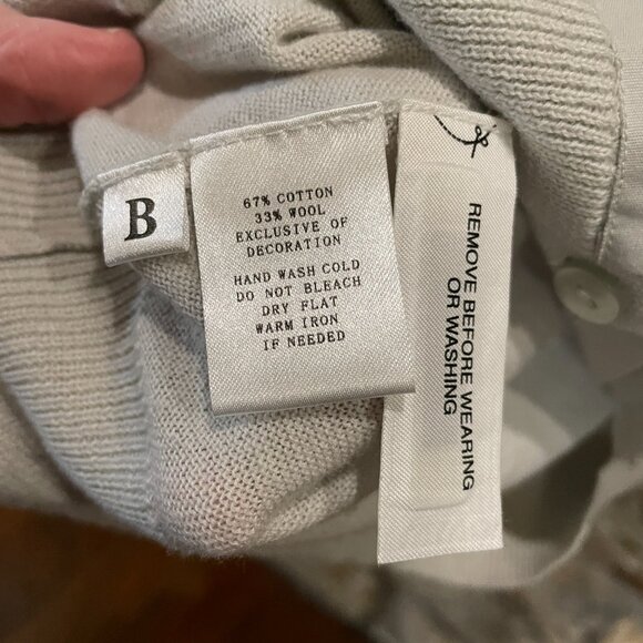 Ann Taylor Loft Petite Cardigan in Mint Green Adorable Ribbon Detailing size LP - Picture 5 of 6